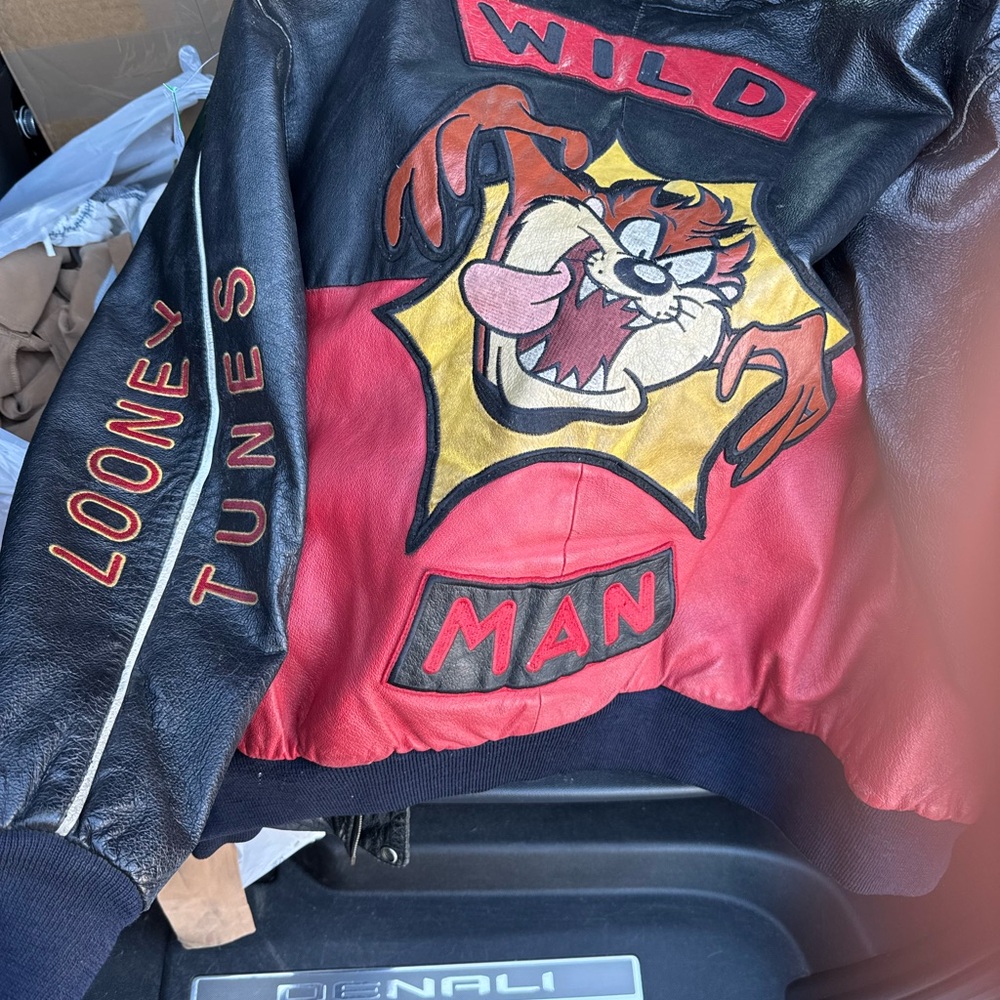 Warner Bros. Black and Red Looney Tunes Bomber Jacket